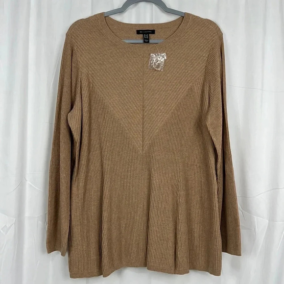 H By Halston Women’s 1X Ribbed Pullover Sweater NWOT - Picture 1 of 6